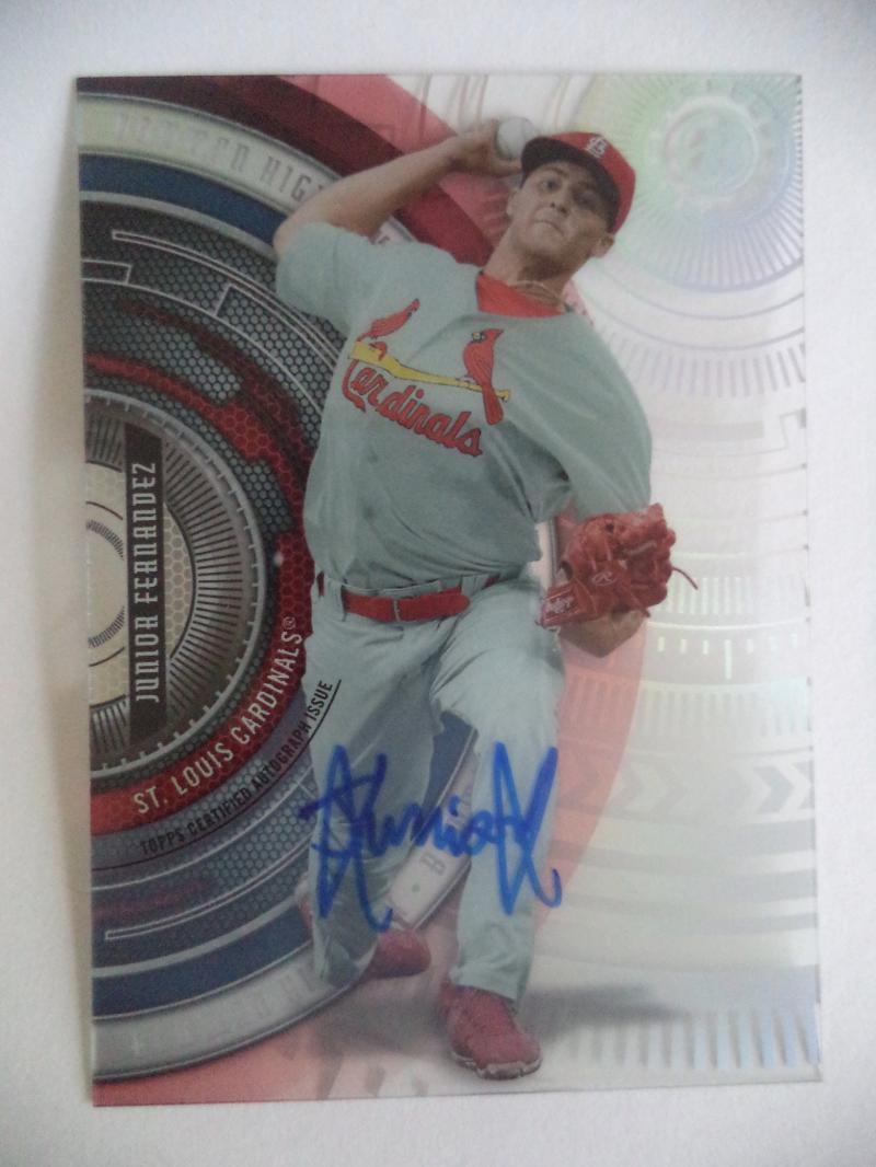 JUNIOR FERNANDEZ 2017 BOWMAN HIGH TEK ROOKIE AUTO BHT-JF AUTOGRAPHED