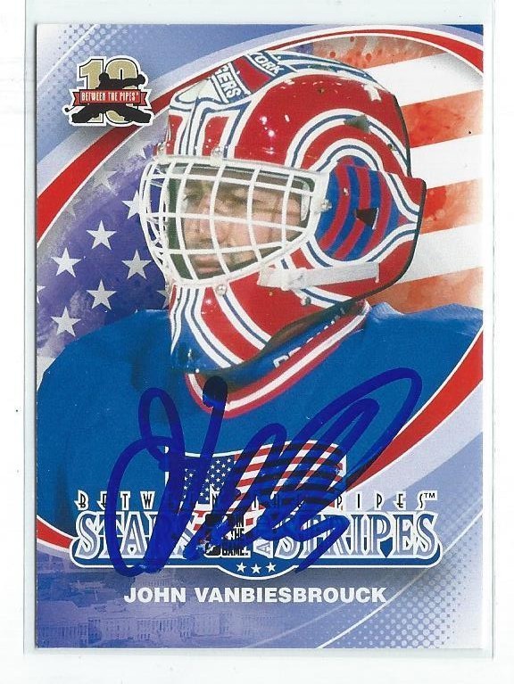 John Vanbiesbrouck Signed 2011/12 In The Game Between The Pipes Card #169