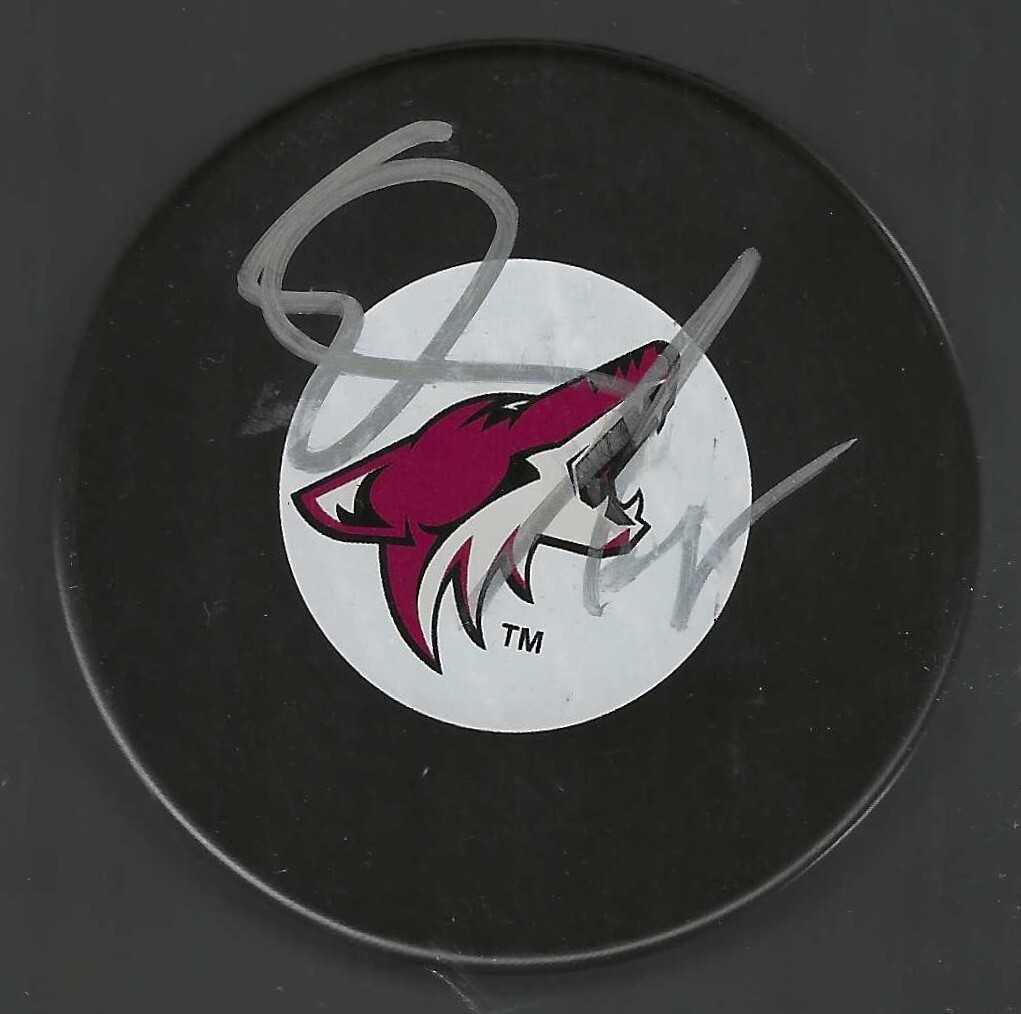 Ed Jovanovski Signed Arizona Coyotes Puck Utah Mammoth