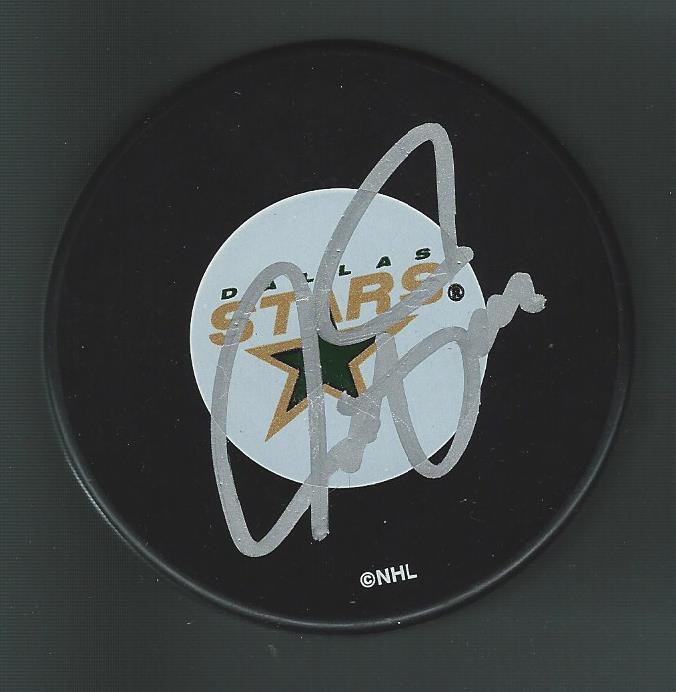 Jason Arnott Signed Dallas Stars Puck