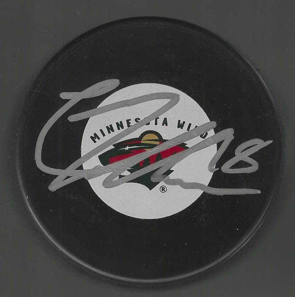Colton Gillies Signed Minnesota Wild Puck