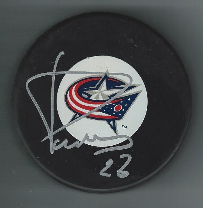 Nikita Filatov Signed Columbus Blue Jackets Puck