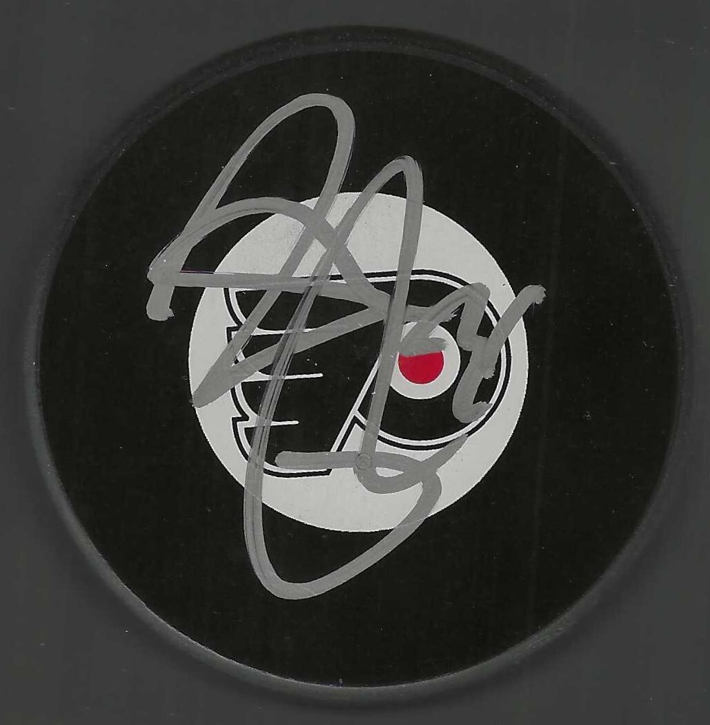Darrol Powe Signed Philadelphia Flyers Puck