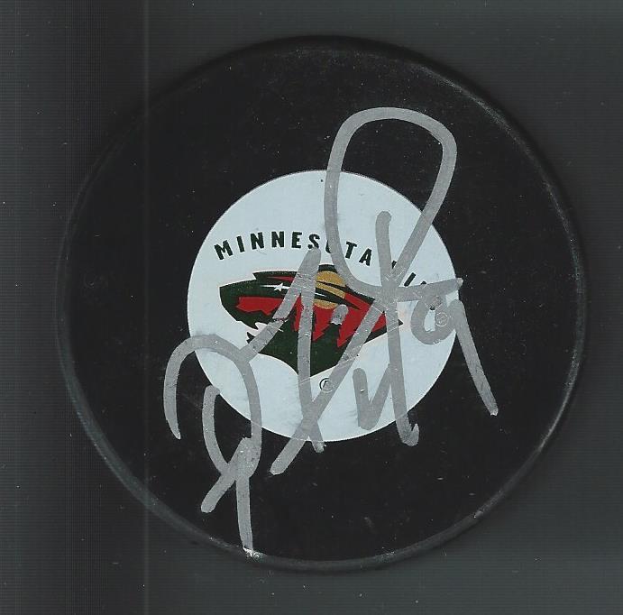 Dan Fritsche Signed Minnesota Wild Puck