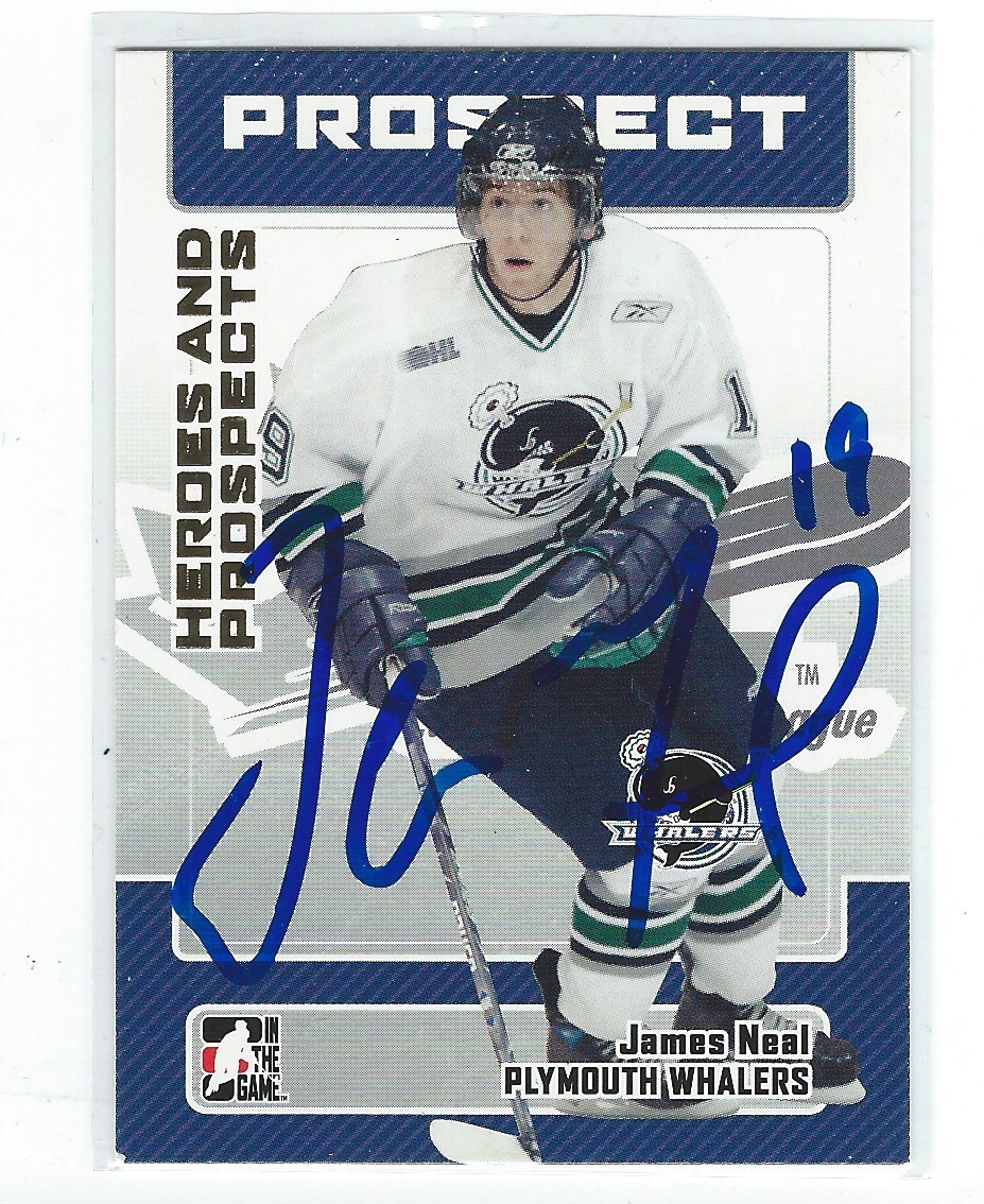 James Neal Signed 2006/07 Heroes and Prospects Card Vegas Golden Knights