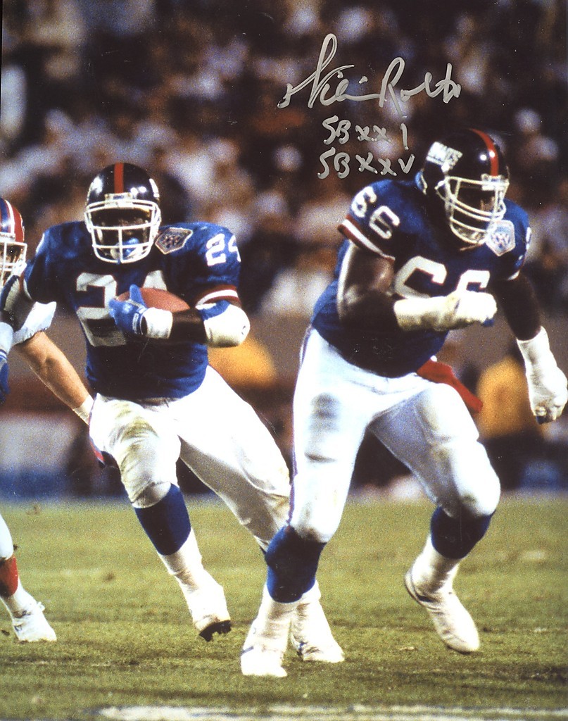 WILLIAM  ROBERTS NEW YORK  GIANTS SUPER BOWL CHAMPS