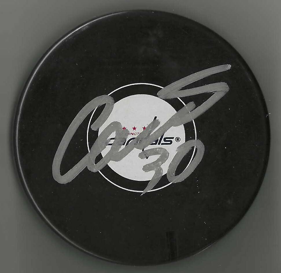 Ilya Samsonov Signed Washington Capitals Puck