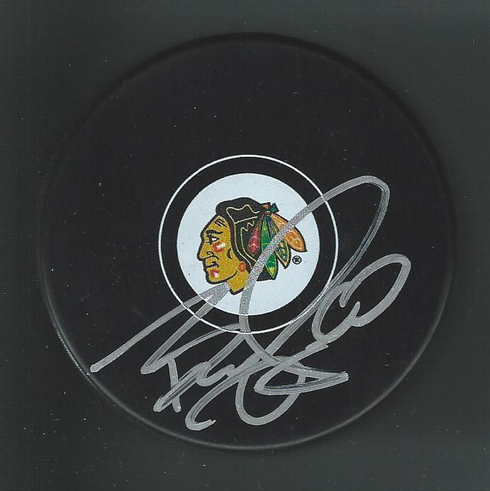 Bryan Smolinski Signed Chicago Blackhawks Puck