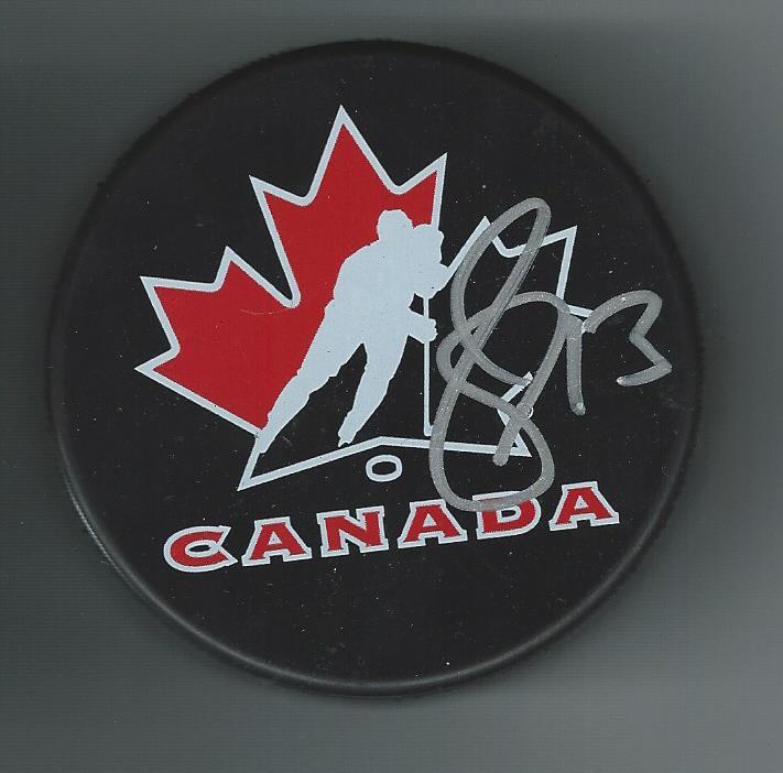 Andrew Cogliano Signed Team Canada Puck