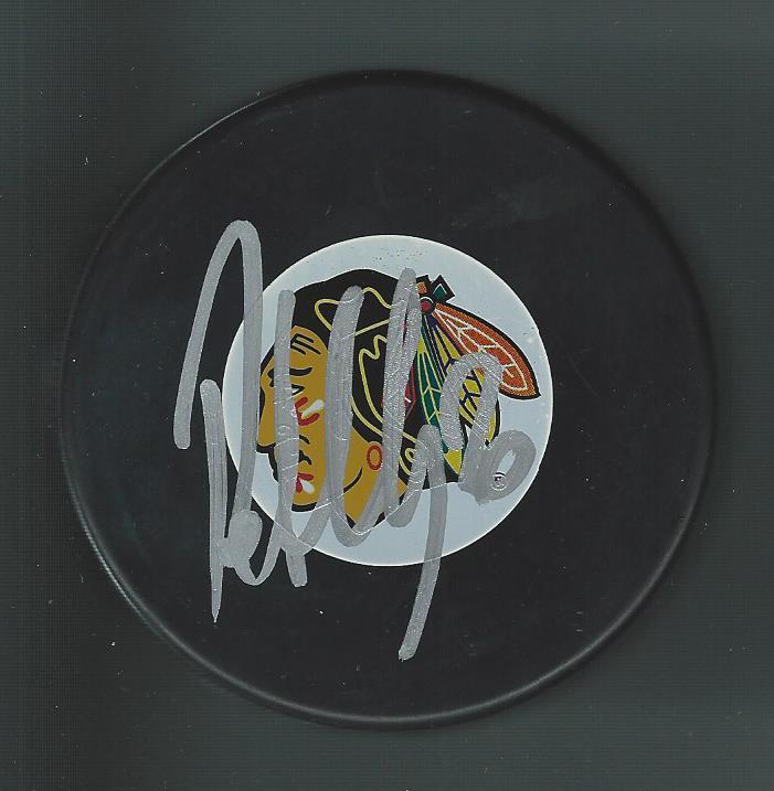 Robert Lang Signed Chicago Blackhawks Puck