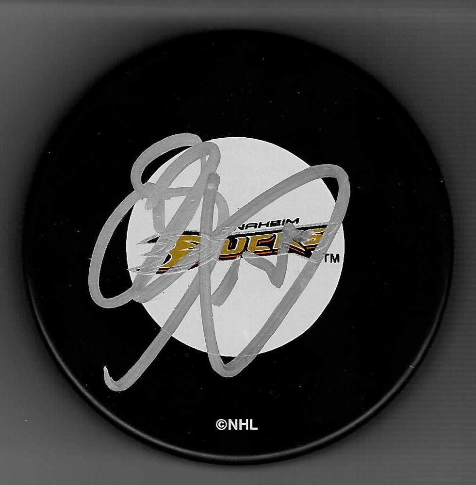 Chris Pronger Signed Anaheim Ducks Puck