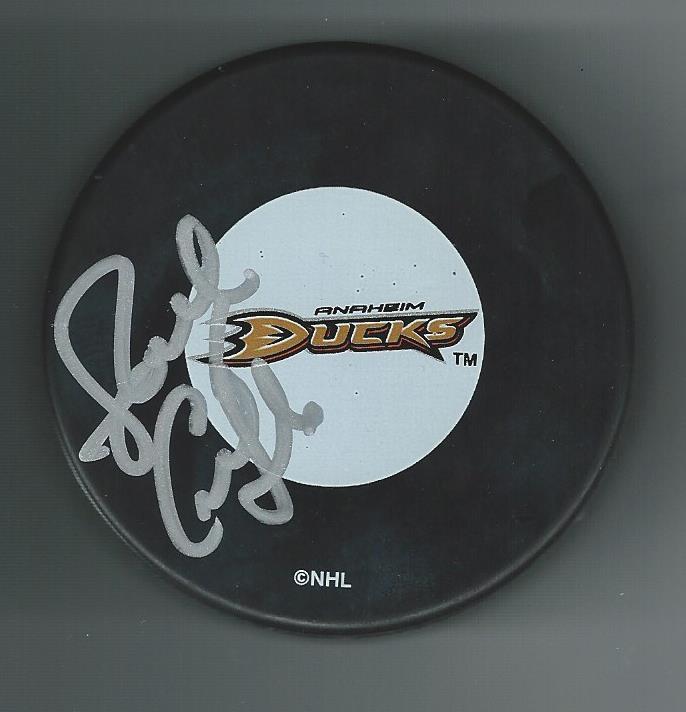 Randy Carlyle Signed Anaheim Ducks Puck