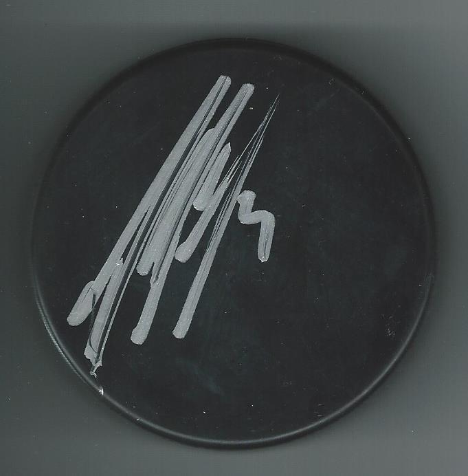 Dion Phaneuf Signed Blank Puck Ottawa Senators