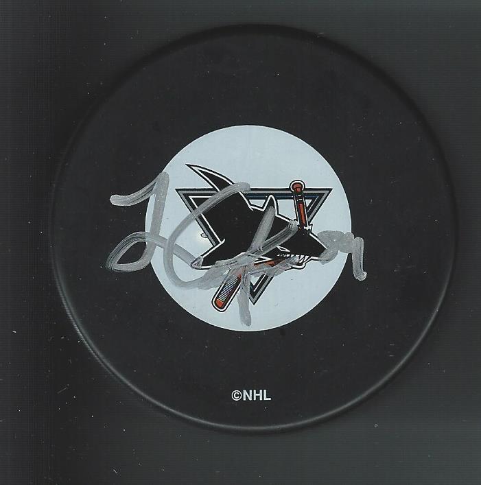 Logan Couture Signed San Jose Sharks Puck