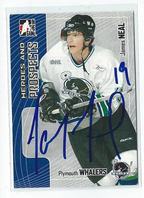 James Neal Signed 2005/06 Heroes and Prospects Card Vegas Golden Knights