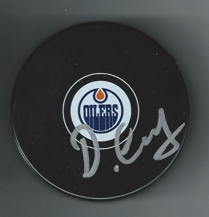 Dmitri Samorukov Signed Edmonton Oilers Puck