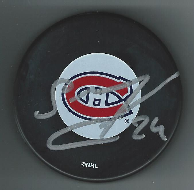 Sergei Kostitsyn Signed Montreal Canadiens Puck