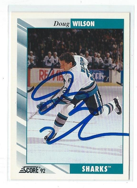Doug Wilson Signed 1992/93 Score Card #15
