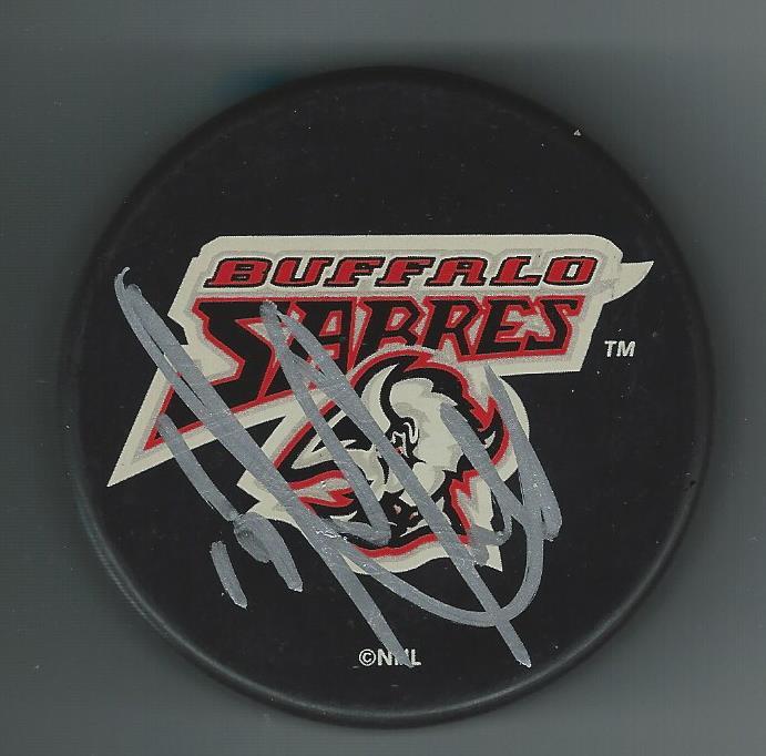 Norm Milley Signed Buffalo Sabres Puck