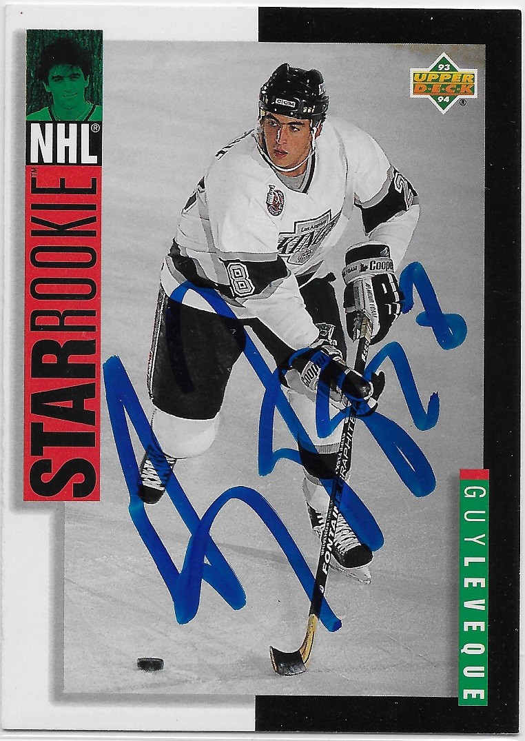 Guy Leveque Signed 1993-94 Upper Deck Card #246 Los Angeles Kings Dec. 2005