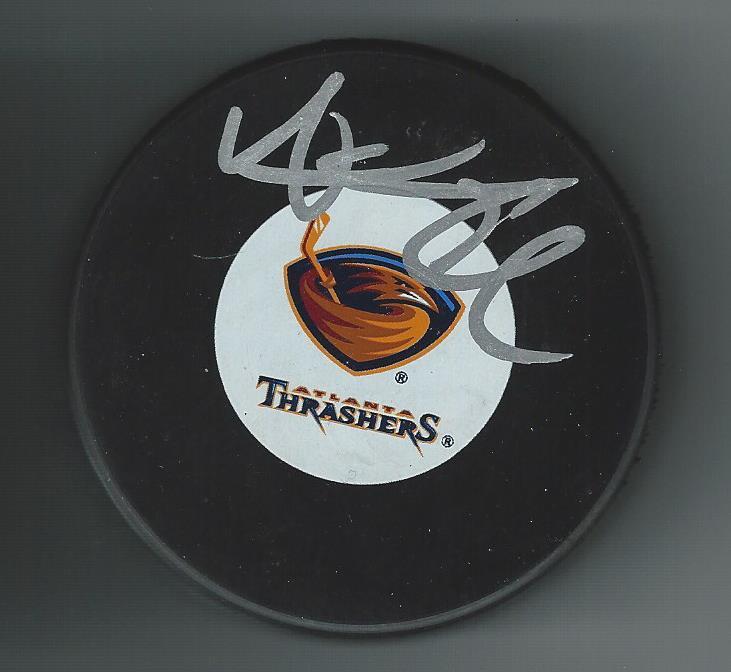 Andreas Karlsson Signed Atlanta Thrashers Puck