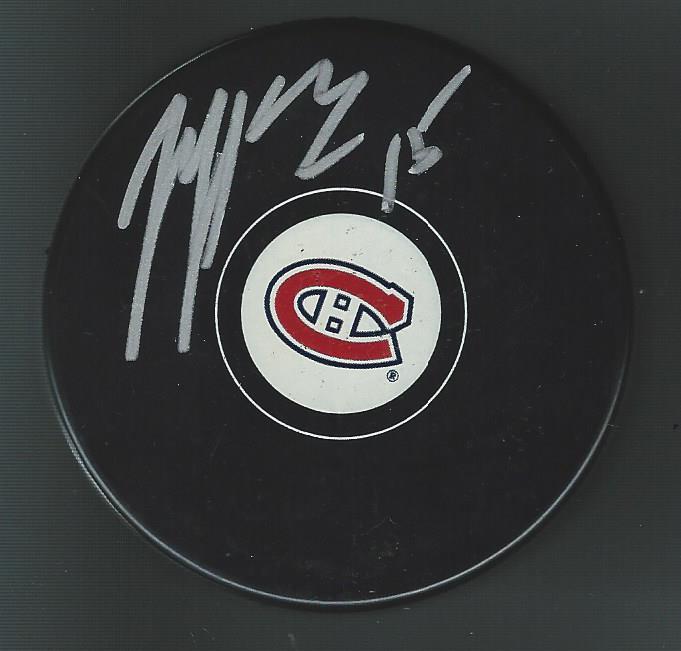 Jeff Halpern Signed Montreal Canadiens Puck
