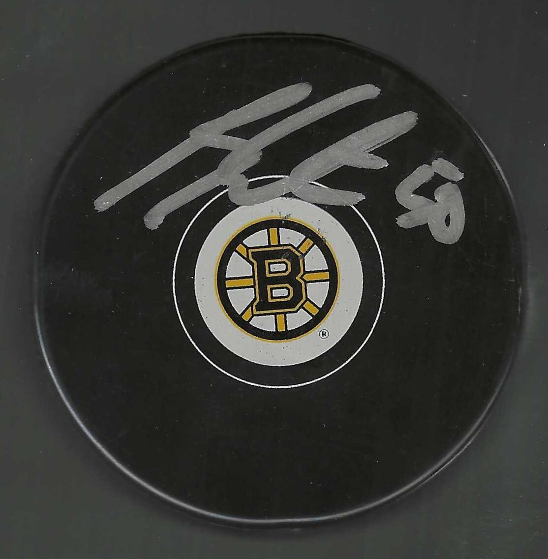 Ben Guite Signed Boston Bruins Puck Maine Black Bears