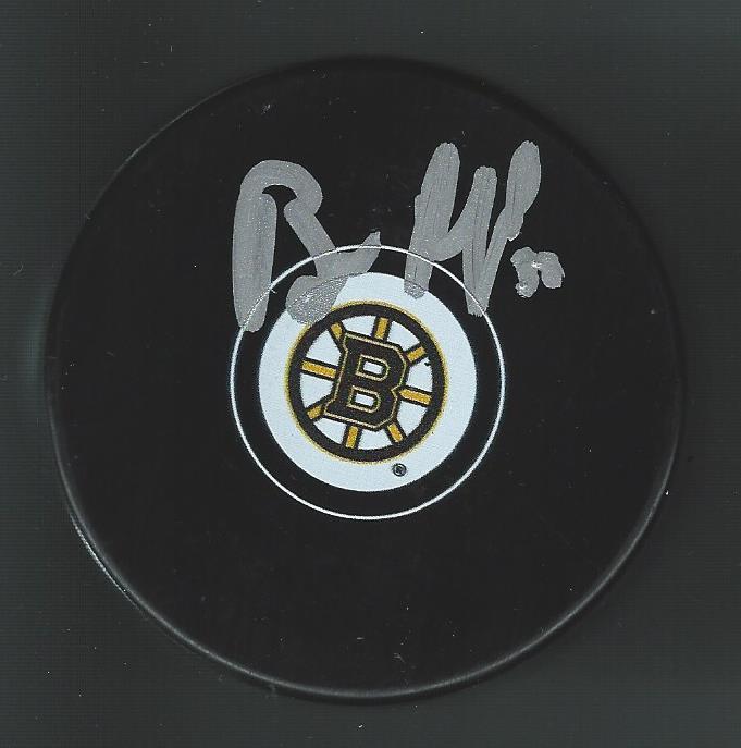 Bill Ranford Signed Boston Bruins Puck