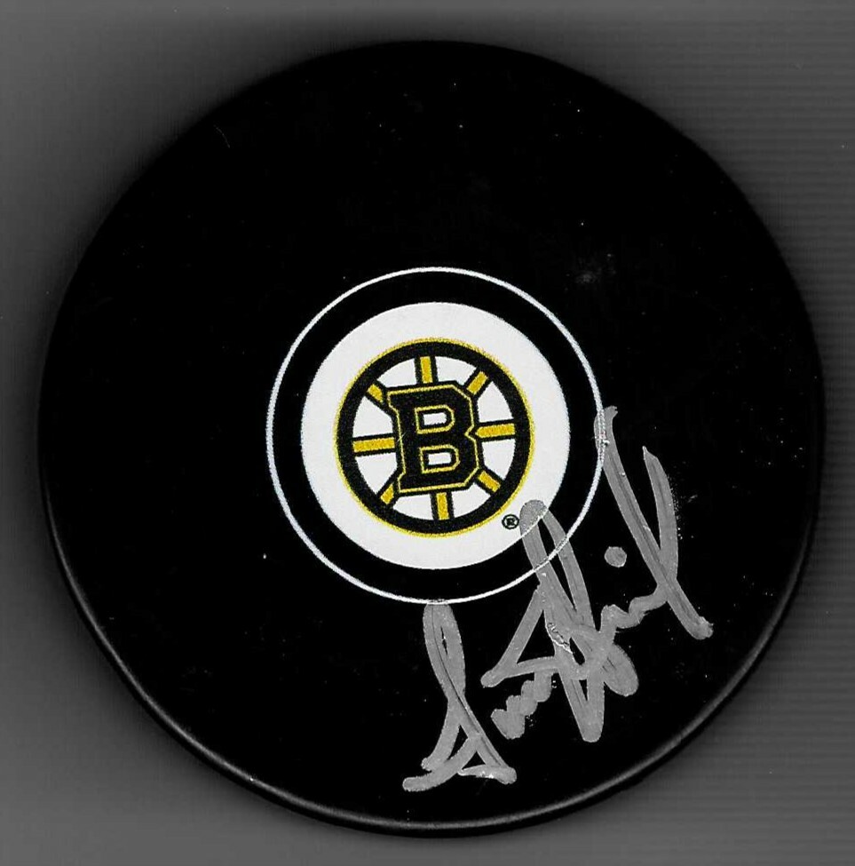 Scott Arniel Signed Boston Bruins Puck