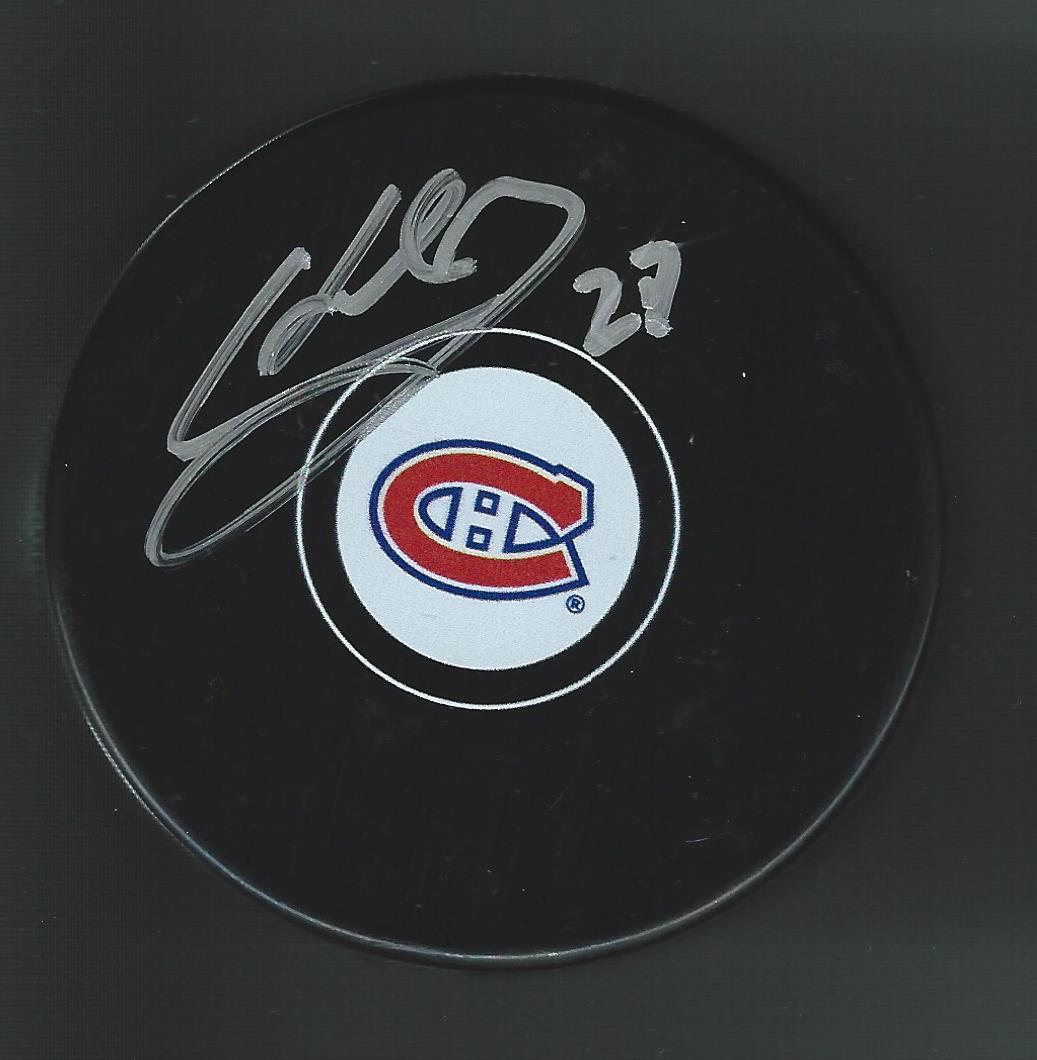Karl Alzner Signed Montreal Canadiens Puck