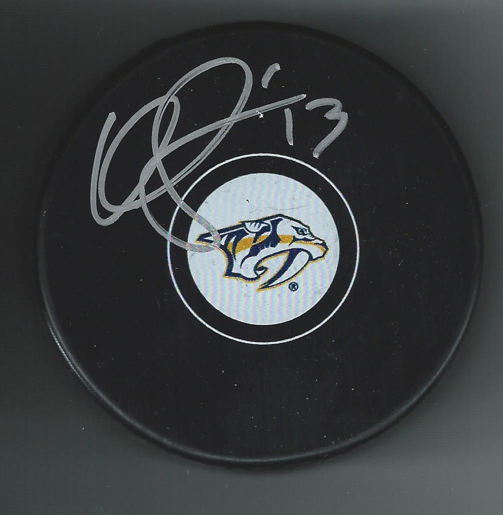 Olli Jokinen Signed Nashville Predators Puck