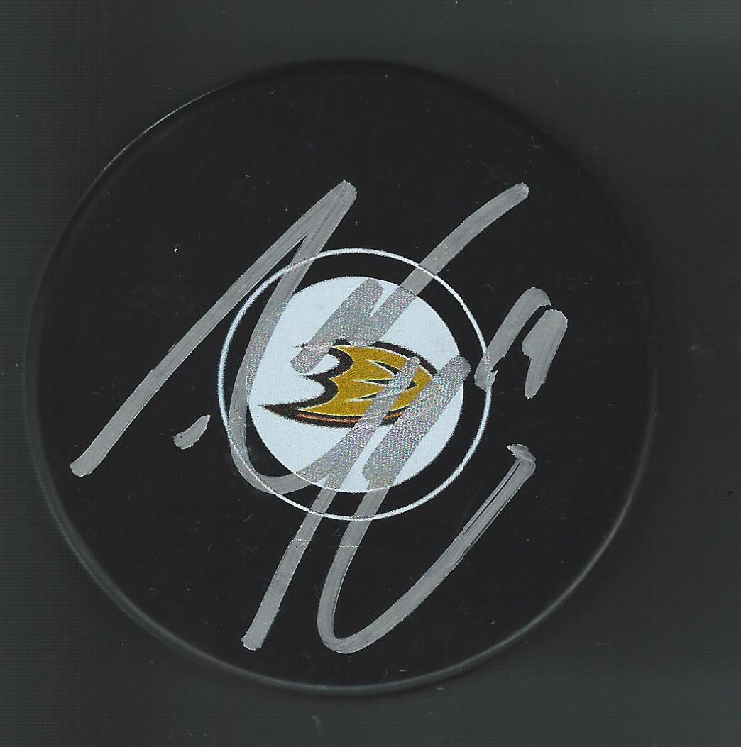 Adam Henrique Signed Anaheim Ducks Puck