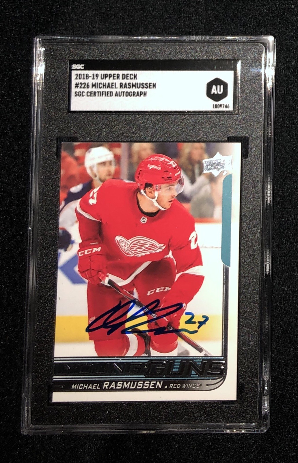 Michael Ramussen Signed 2018/19 Upper Deck Young Guns Rookie Card #226 SGC 9746