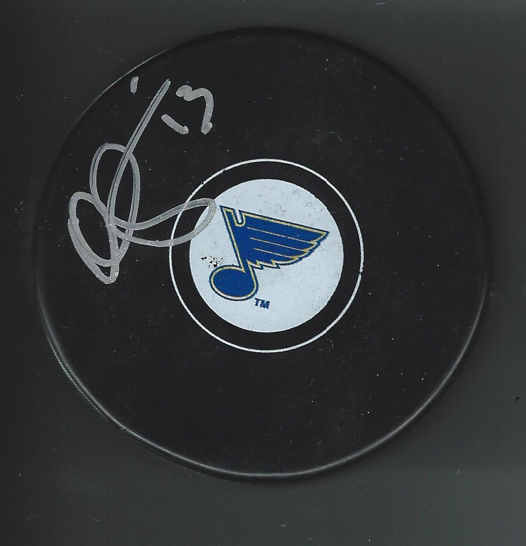Olli Jokinen Signed St Louis Blues Puck