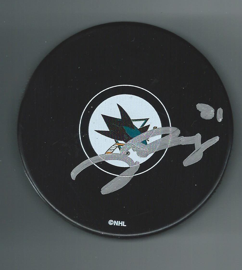 Jeremy Roy Signed San Jose Sharks Puck