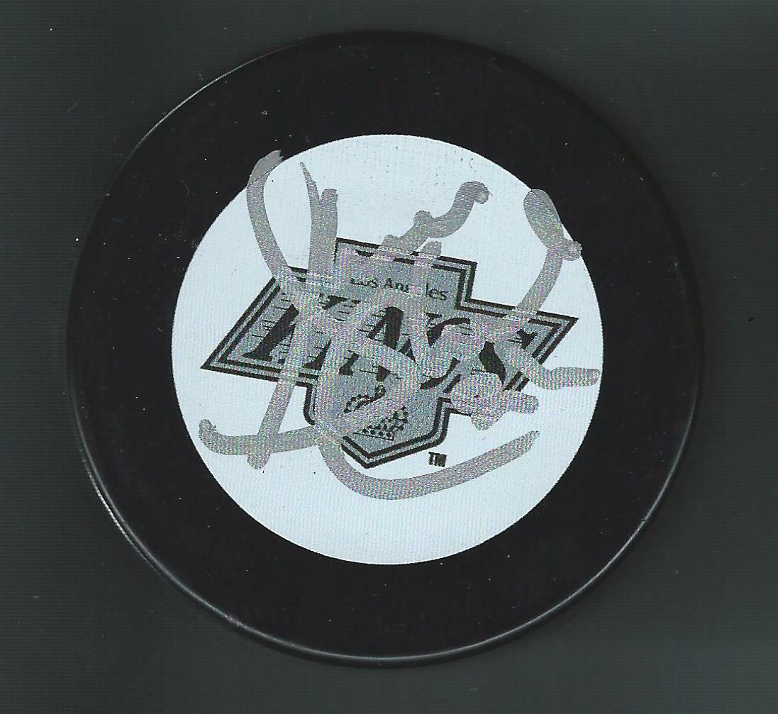 Shane Churla Signed Los Angeles Kings Puck