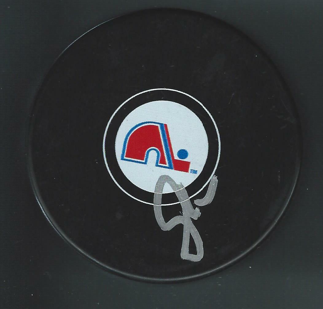 Scott Gordon Signed Quebec Nordiques Puck