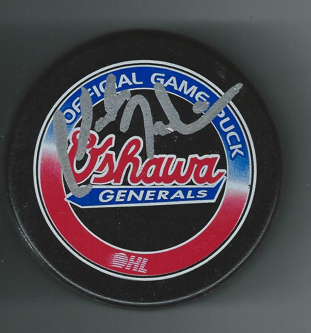Claude Julien Signed Oshawa Generals Official Game Puck Montreal Canadiens