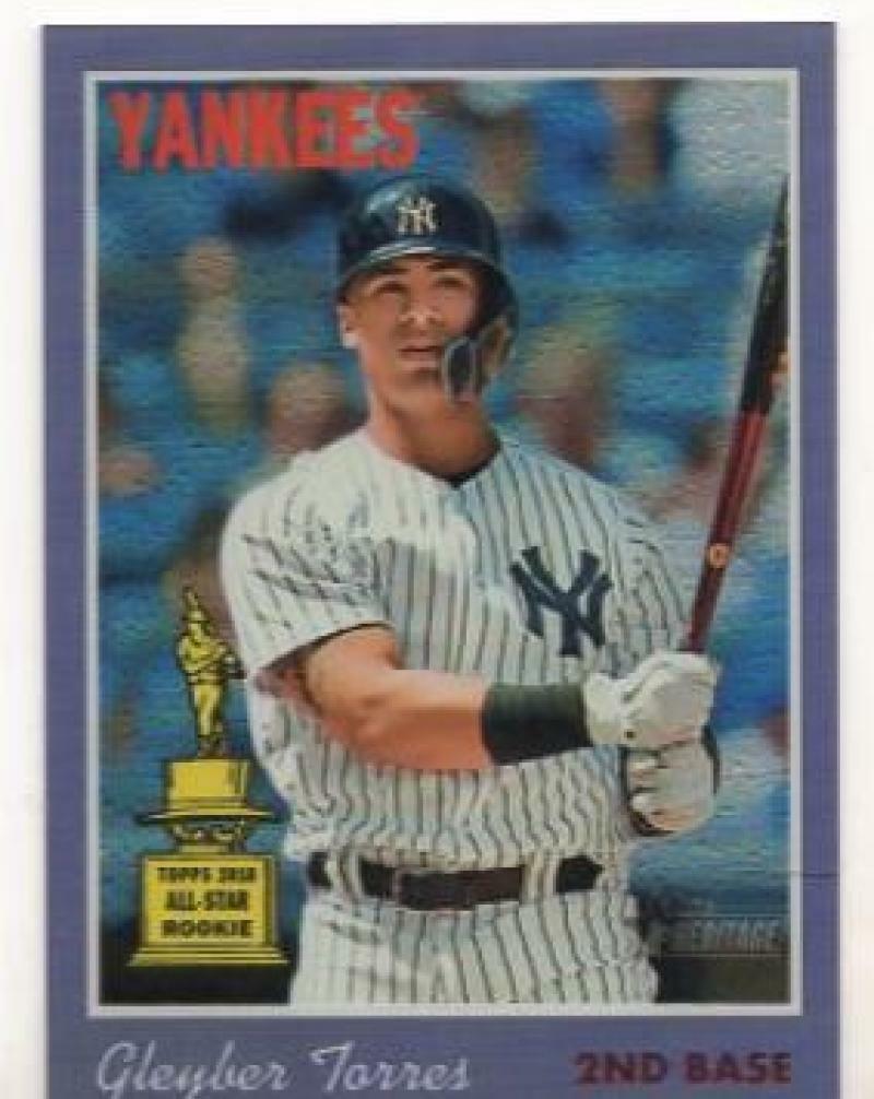2019 TOPPS HERITAGE GLEYBER TORRES PURPLE REFRACTORTHC-413 ALL-STAR ROOKIE