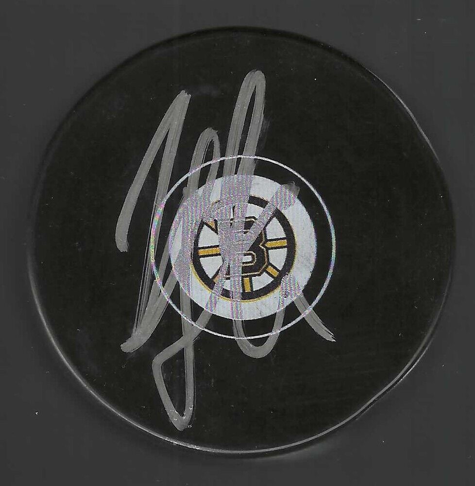 John Gruden Signed Boston Bruins Puck