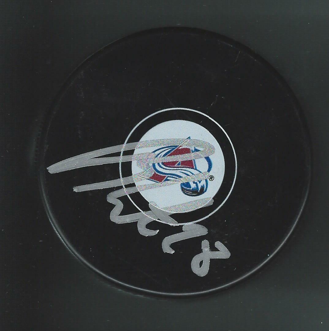 Ben Guite Signed Colorado Avalanche Puck Maine Black Bears