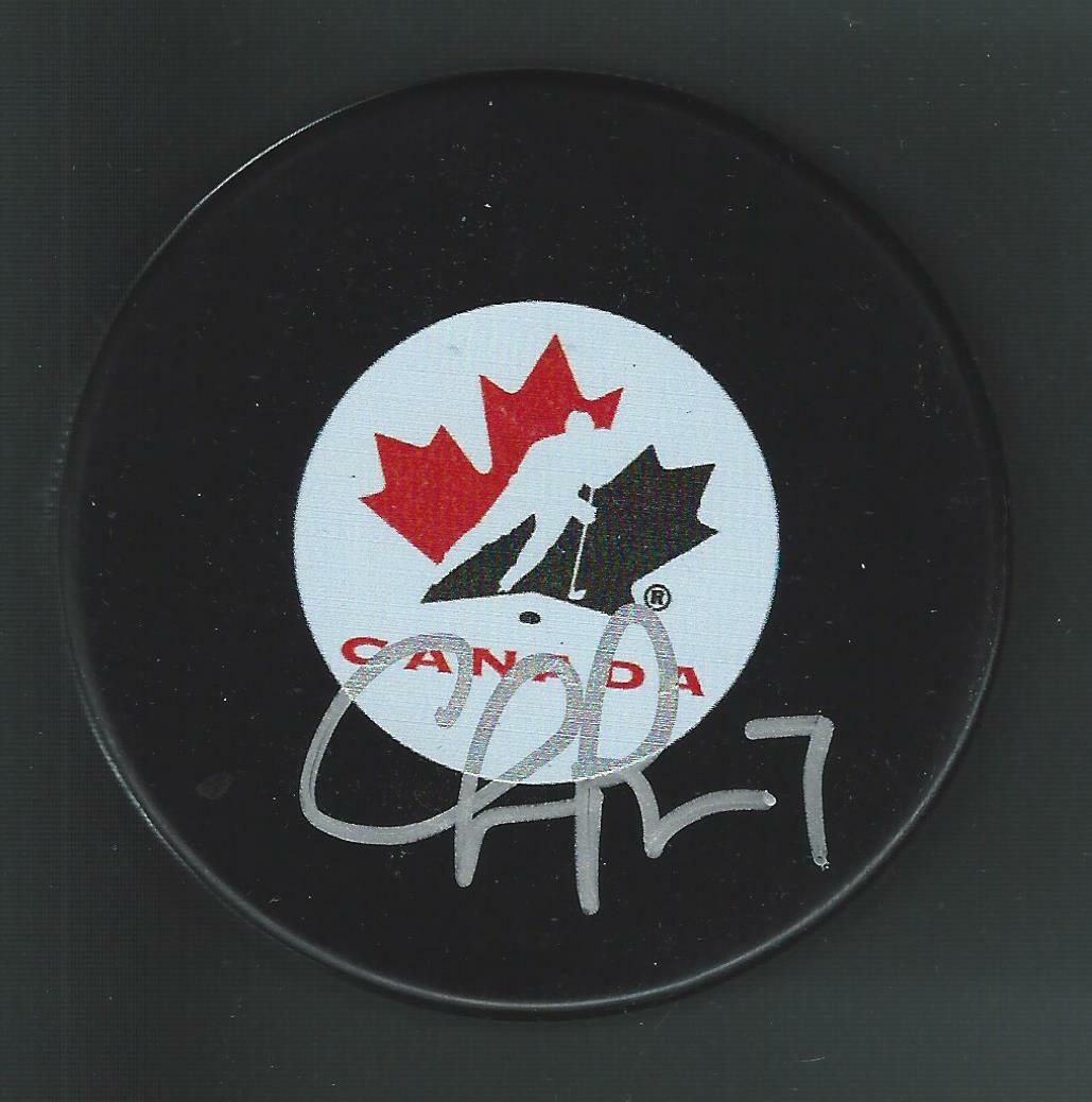 Cherie Piper Signed Team Canada Hockey Puck