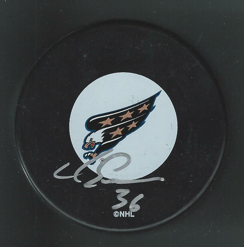 Mike Eagles Signed Washington Capitals Puck