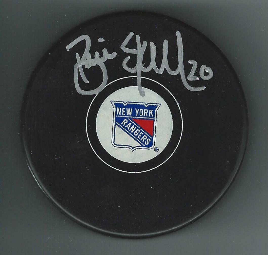 Brian Skrudland Signed New York Rangers Puck