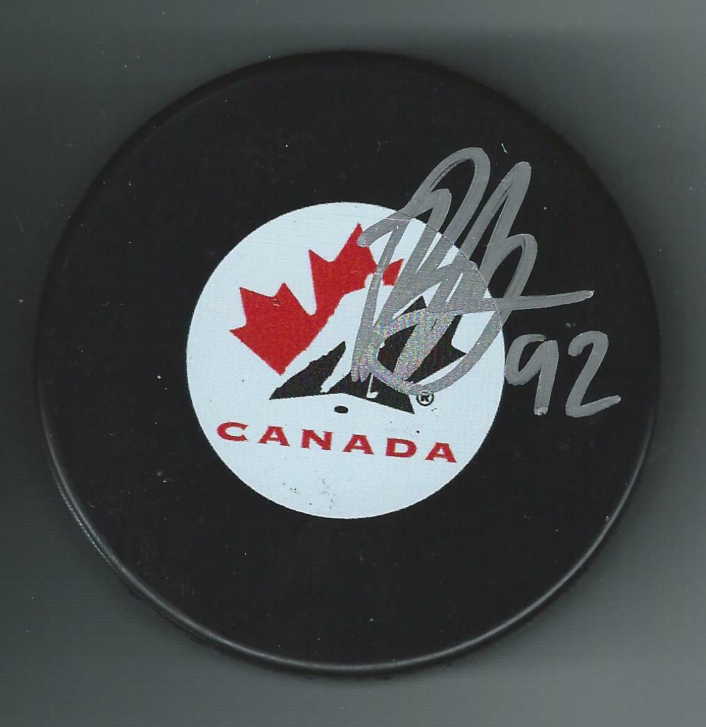 Blake Murray Signed Team Canada Hockey Puck Sudbury Wolves
