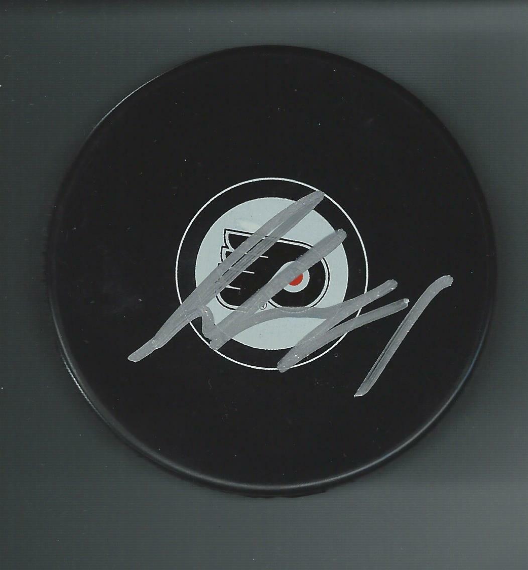 Adam Ginning Signed Philadelphia Flyers Puck