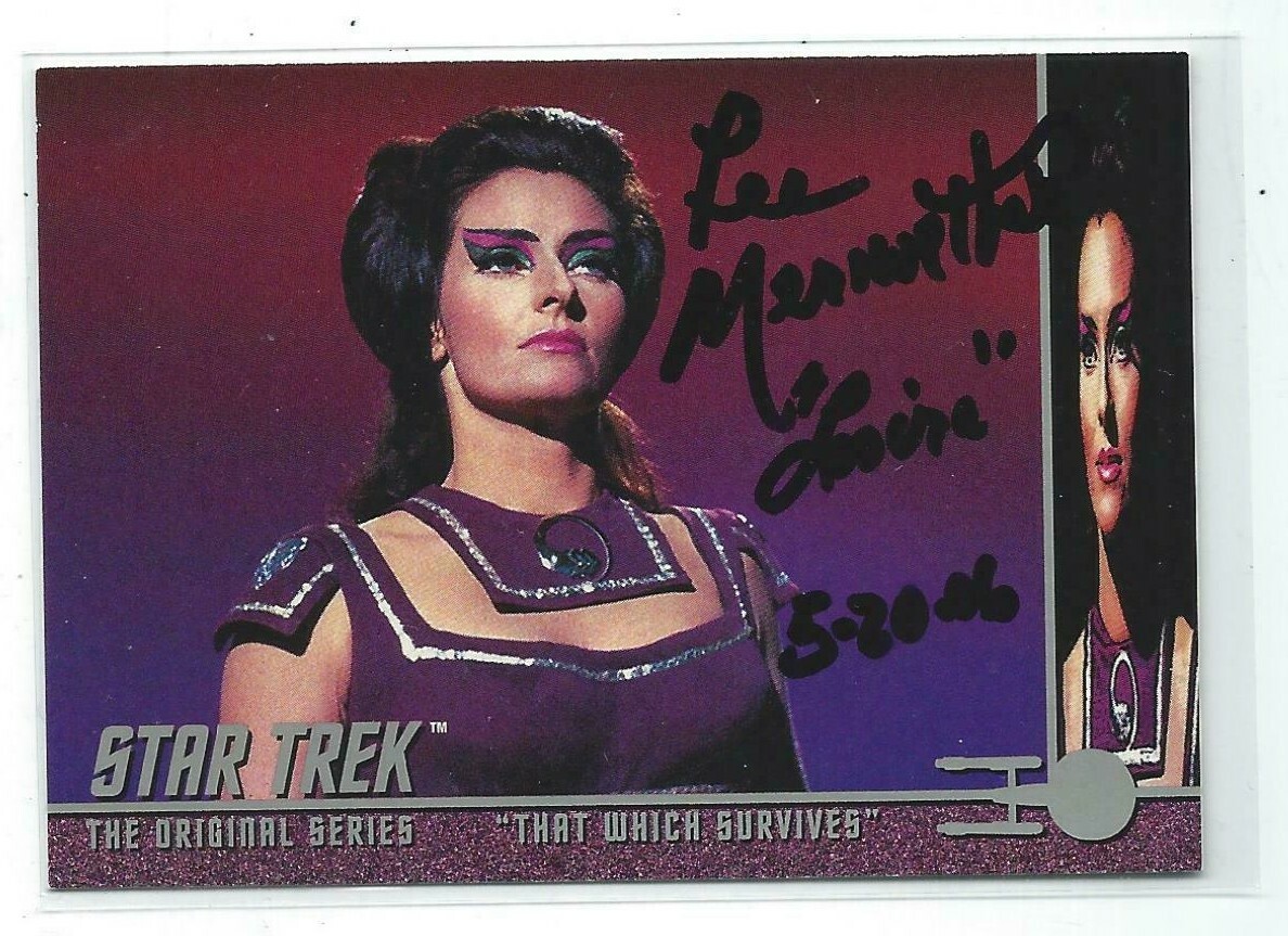 Lee Meriwether Signed 1999 Skybox Star Trek TOS Card #213