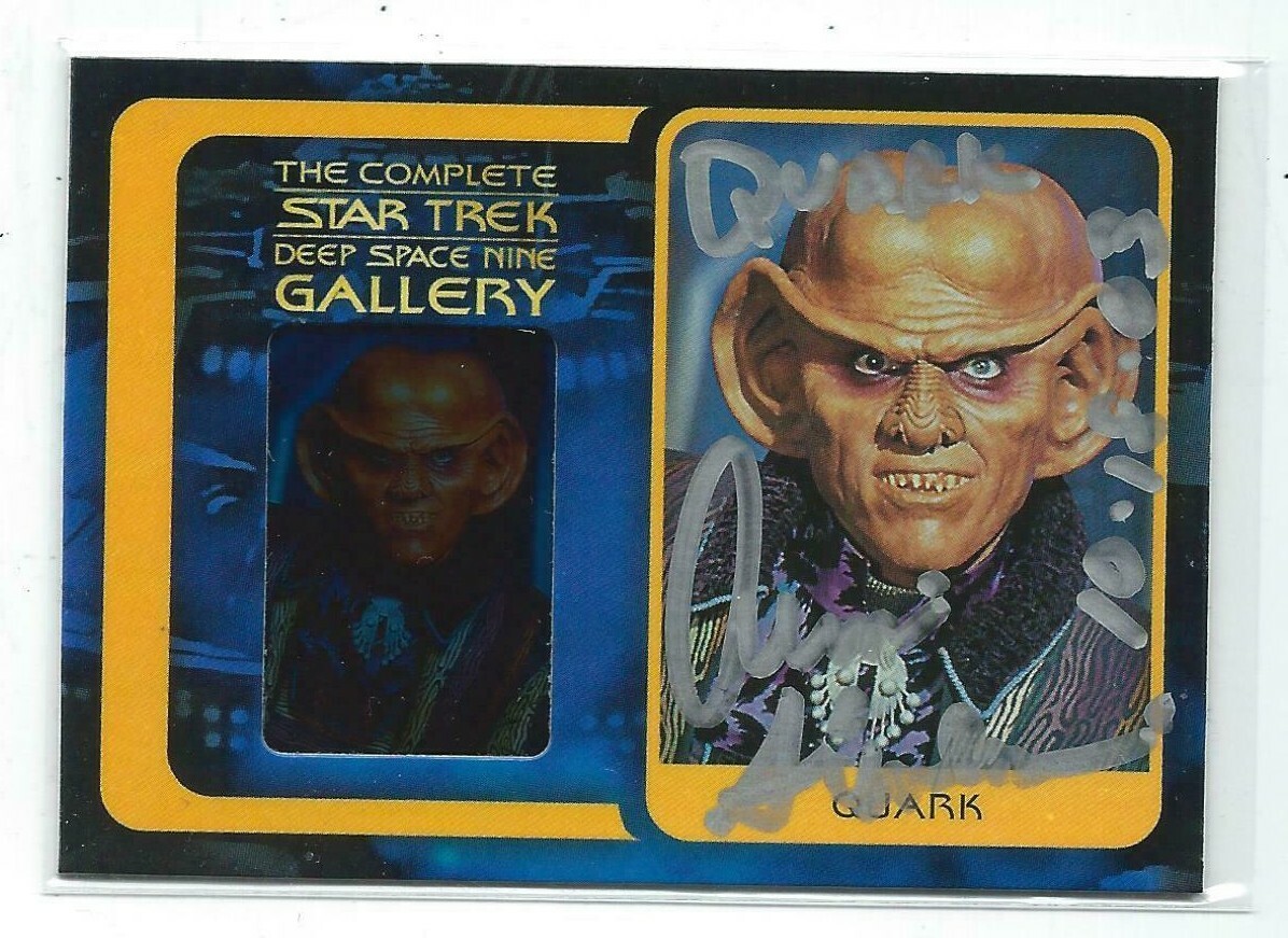 Armin Shimerman Signed 2003 Paramount Star Trek DS9 Gallery Card #G9 Quark