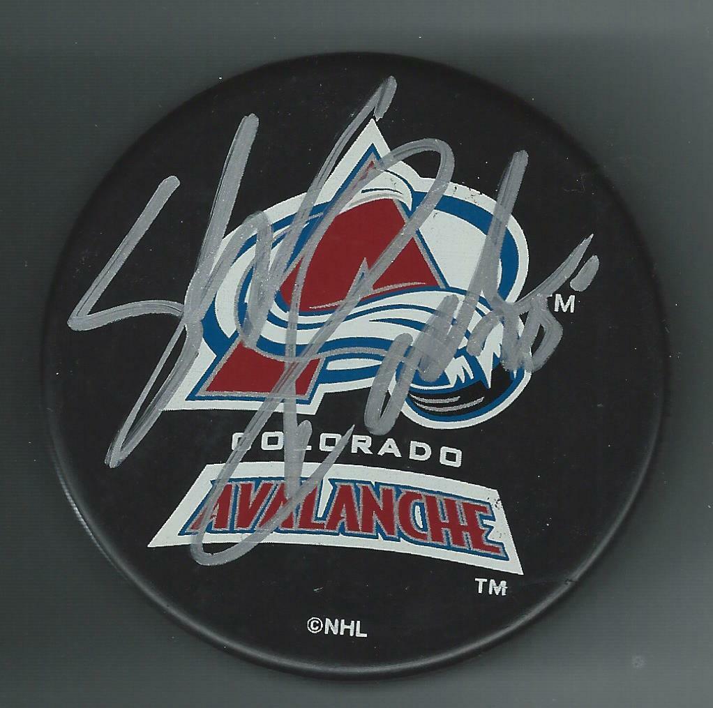 Shjon Podein Signed Colorado Avalanche Souvenir Puck