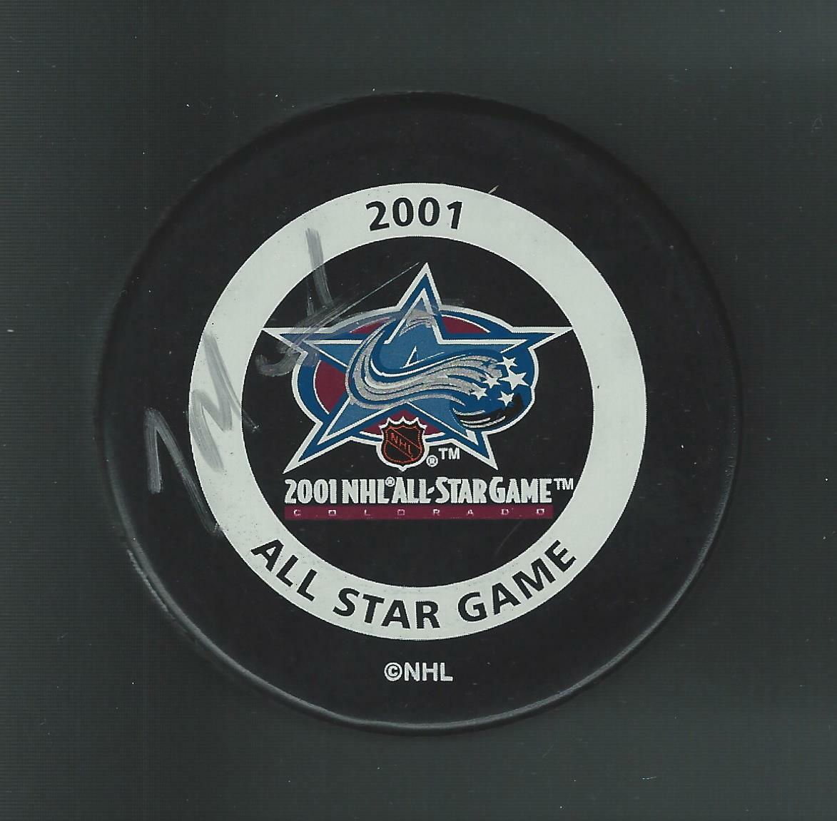Jacques Martin Signed 2001 NHL All Star Game Official Game Puck Ottawa Senators